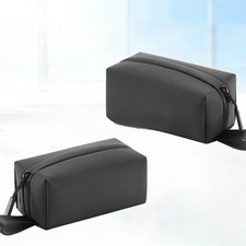 Waterproof For Insta360-Compatible Storage Bag Crossbody PU Black 20x9.5x9cm