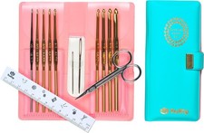 Tulip Classic II Crochet Hook Set TCK-002 13pcs Gold w/ Case Made in Japan New