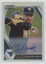 2021 Panini Prizm Draft Picks Silver Prizm Auto Jackson Wolf #PDP129 Auto 0i1b