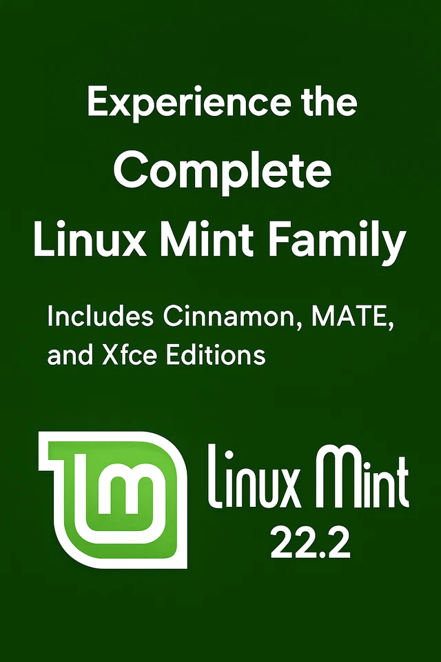 Linux Como Nuevo 22.2 3-en-1 USB Arrancable (Cinnamon + MATE + Xfce) 64-bit Linux OS USB Foto 2 de 4