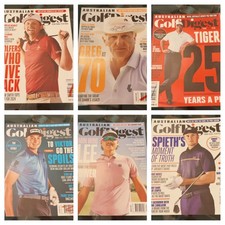Australian Golf Digest Magazine lot Cam Smith, Greg Norman Tiger Woods, Min Woo