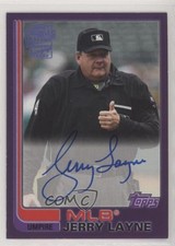 2019 Topps Archives Fan Favorite 1982 Design Purple 57/150 Jerry Layne Auto fm0