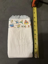 Sample Of 1 Large/Extra Large Vintage Plastic Diaper Thick Crinkly 
