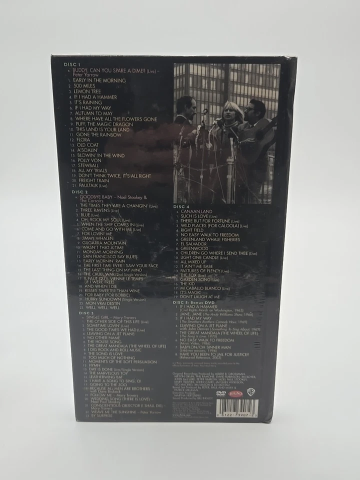 Peter, Paul and Mary "Carry It On" 4 CDs & 1 DVD - Box Set SEALED - Image 2 of 2