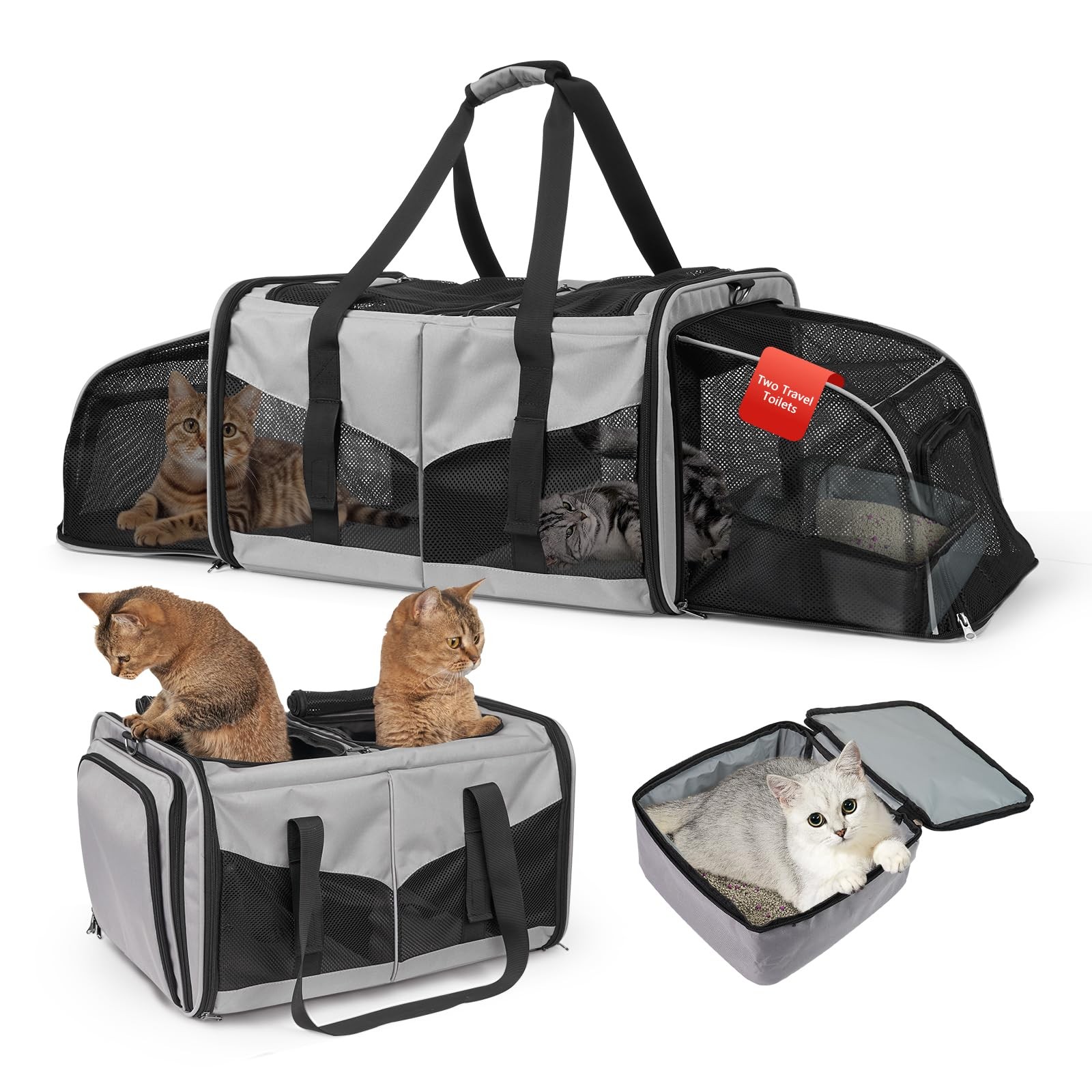 Es For 2 Cats, Double-compartment So...