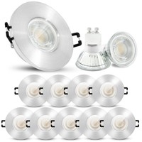 10X Led Einbaustrahler IP65 Warmweiß GU10 2W 230V Deckenlampe Spot Deckenleuche