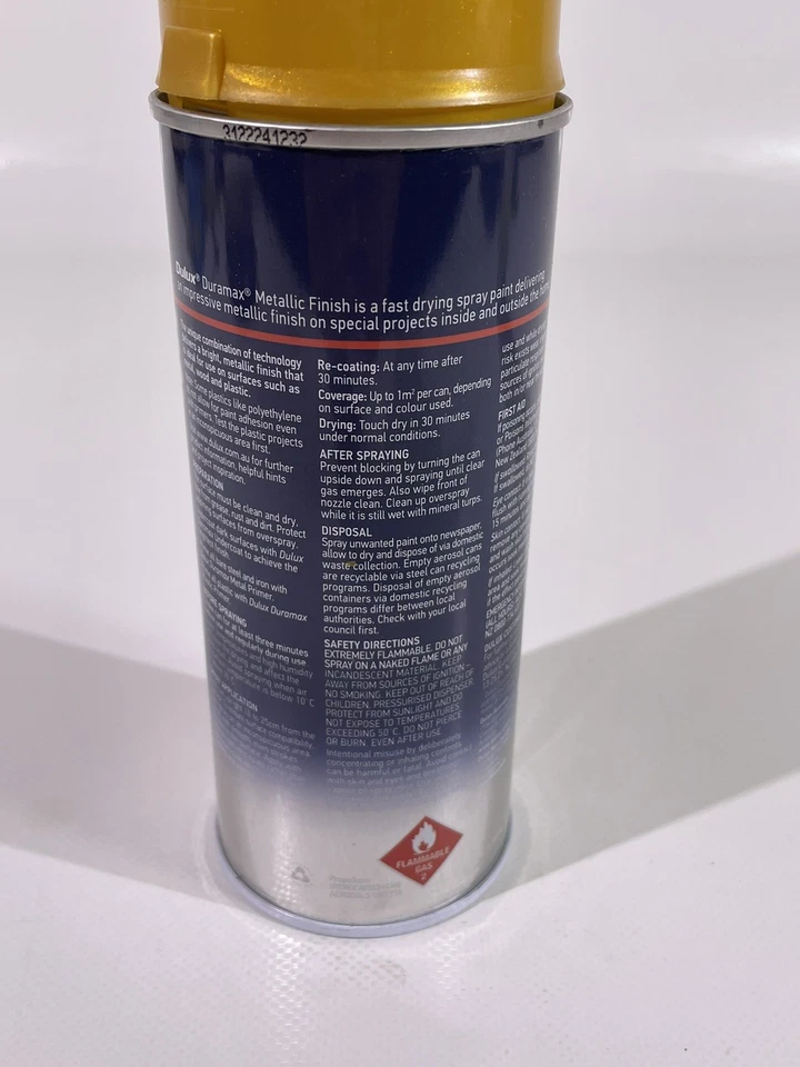 Duramax Dura Max Metallic Finish Sprühfarbe Sprüh Farbe Gold glänzend je 400 ml - Bild 3 von 4