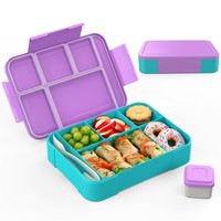 Brotdose Kinder FäCher Lunchbox Auslaufsicher Bento Box 1300Ml 5 FäCher
