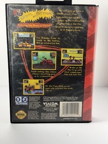 eavis and Butt-Head Sega Genesis 1994 CIB Poster & Reg Card Complete Tested
