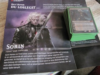 MTG M20 SORIN Fürst der Vampiere 40 Kartendeck Deutsch kaum Gespielt