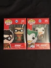 Robin 377 + The Joker 375 DC Pop! Heroes Funko Pop Vinyl Figure - In Box Sealed
