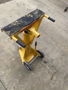Ratchet Beam Trailer Jack,  100,000 Lb. Static Capacity, Stabilizing Stand,