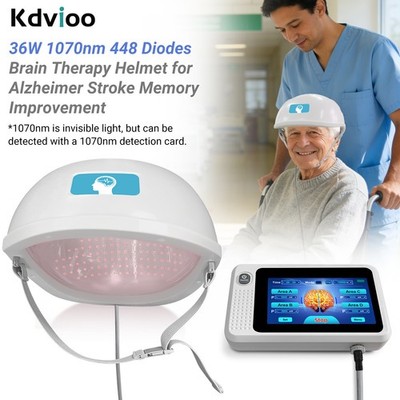 1070nm 36W PBM Brain Therapy Helmet 448 Diodes for Parkinson Alzheimer PTSD