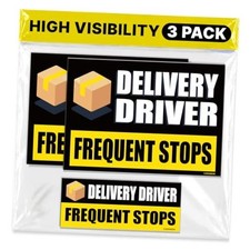 Black Eye-Catching Driver Car Magnet - Weather-Resistant - Eye-Catching