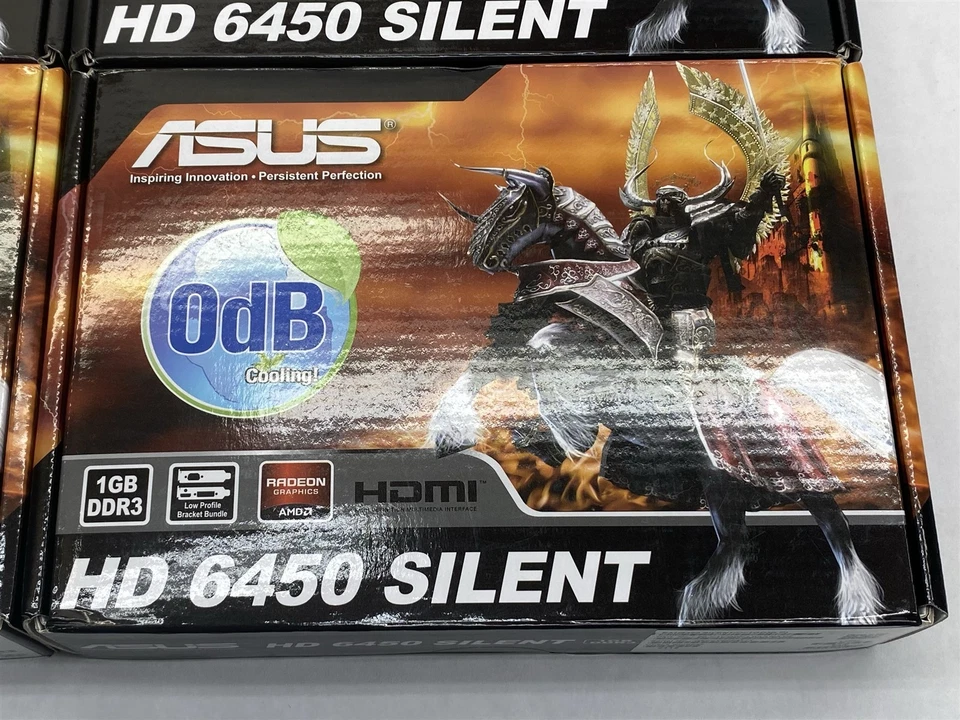 Asus ATI Radeon HD 6450 EAH6450 Silent 1GB DDR3 PCI-e Graphics Card Lot 6 New - Image 2 of 3