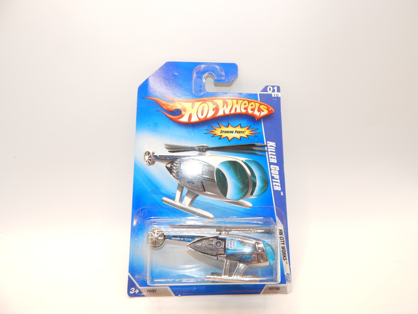 2009 Hot Wheels Killer Copter HW City Works 107 190