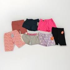 Girls L 10-12 Shorts Pull On Bike Active Casual Prints Solids Lot of 7 NEW