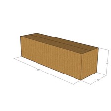 10 36x10x10 Kraft Brown Corrugated Shipping Boxes 32 ECT Single-Wall New