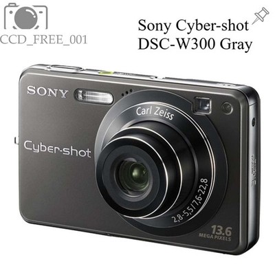 Sony Cyber-shot DSC-W300 Digital Camera 13.6MP 3x Optical Zoom Gray Auto Focus