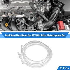 2 Pcs Fuel Vent Line Hose Tube 39" Universal for ATV Dirt Bike Go Kart Clear