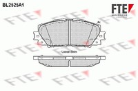 FTE Bremsbelagsatz, Scheibenbremse Vorderachse U.A. FüR Daihatsu, Toyota