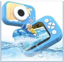 Underwater Camera IP67 Waterproof Digital Camera 32GB Card, 1080P CHAKEYAKE blue
