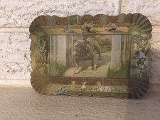 VINTAGE BULLDOG  TIN TIP TRAY ADVERTISING