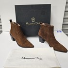 Women's Massimo Dutti Suede Ankle boots Western Brown Size US 8