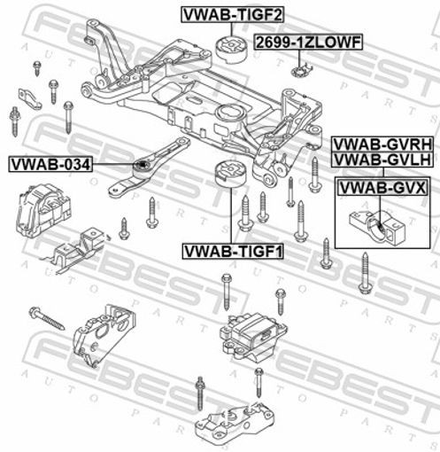 Fits FEBEST 2699-1ZLOWF INTERMEDIATE PLATE NISSAN TEANA II (J32)