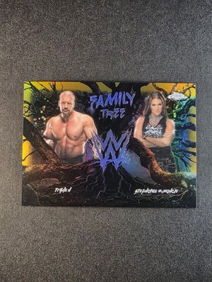 Triple H / Stephanie Mcmahon 2026 Topps Chrome WWE Family Tree GOLD 27/50
