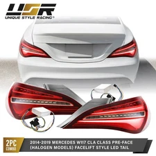 Facelift LED Upgrade Tail Light L+R For 14-19 Mercedes CLA W117 Halogen Model