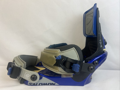 Salomon SP4 Snowboard Bindings Size M Blue Black Gray NO Screws