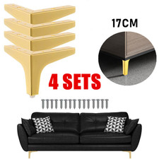 4X Triangle Furniture Legs Metal Cupboard Sofa Chair Feet Furniture Accessories