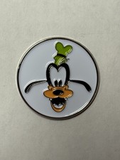 Rare Goofy Disney 1" Magnetic Coin Style Golf Marker - A Beauty!