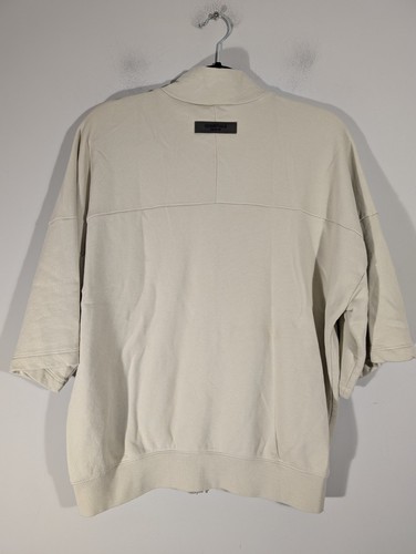 Essentials Fear of God Kids Beige Half Sleeve Full Zip Jacket Sz 14 Streetwear - Picture 2 of 7