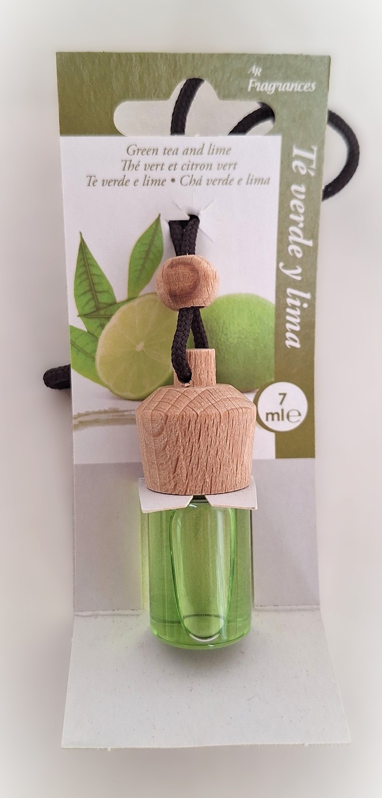 Diffuseur de parfum voiture Thé vert et Citron vert de 7 ml