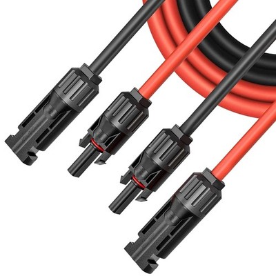 Photovoltaik Solar Kabel 6 mm2, 15 m, Solarstecker, PV-Kabel,  Kabelstecker