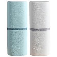 2 Pcs Multi-purpose Toothbrush Holder When Traveling Case Portable