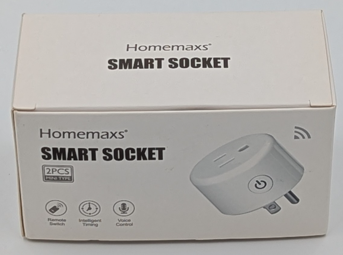 Smart WiFi Socket 2 Pack Mini Remote Control Switch with Timer & Voice