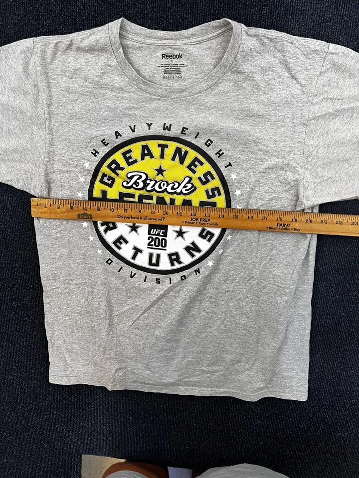 Brock Lesnar 衬衫男式大号 UFC 200 Greatness Returns 重量级锐步 T 恤 — 第 3/4 张图片