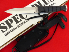 Ontario USA Spec Plus SPC22 Patrol mint in box fixed blade sheath knife dagger