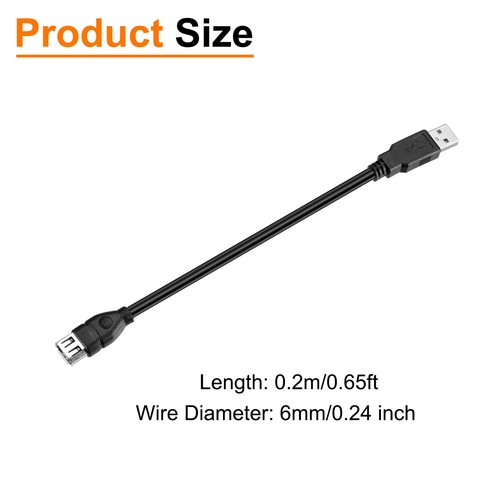 0.2M IEEE 1394 6 Pin Female to USB Male 800Mbps Adapter Cable - Photo 2/5