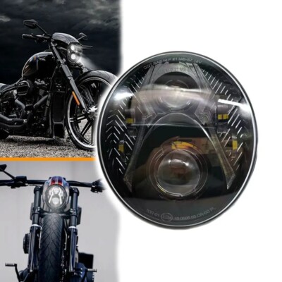 For Harley Davidson Softail Breakout 2018-21 Black LED Headlight