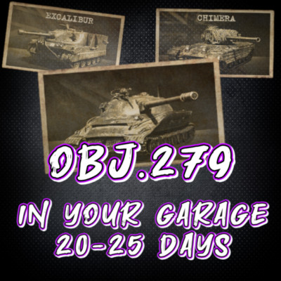 WOT   World of Tanks - Missions - Obj 279 + Chimera + Excalibur - 20-25 days
