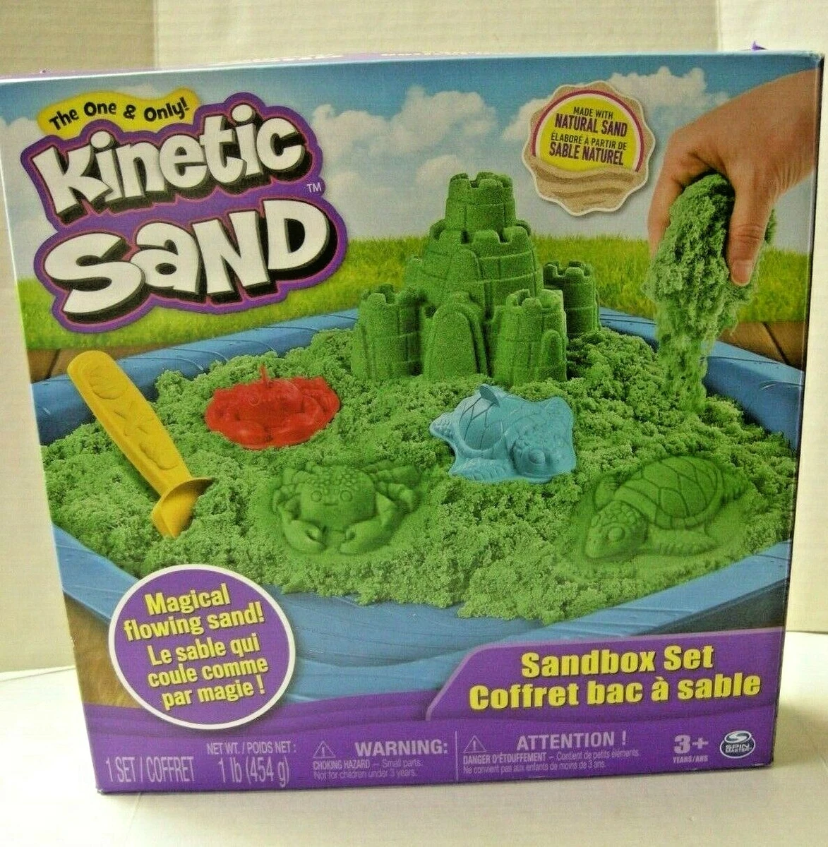 Kinetic Sand - Sandbox Playset - Green Sand