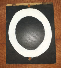 Hand made cricket scoreboard numbers 0&9  8 - 10 inches   (B)