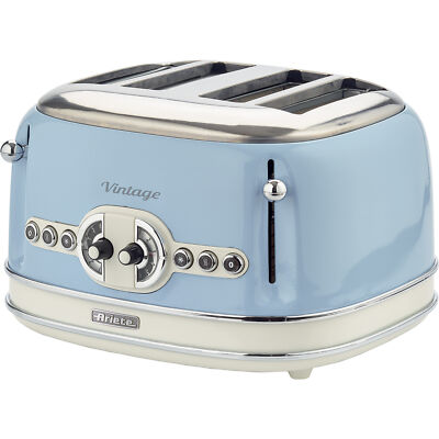 Ariete Vintage 4-Schlitz-Toaster 156, hellblau