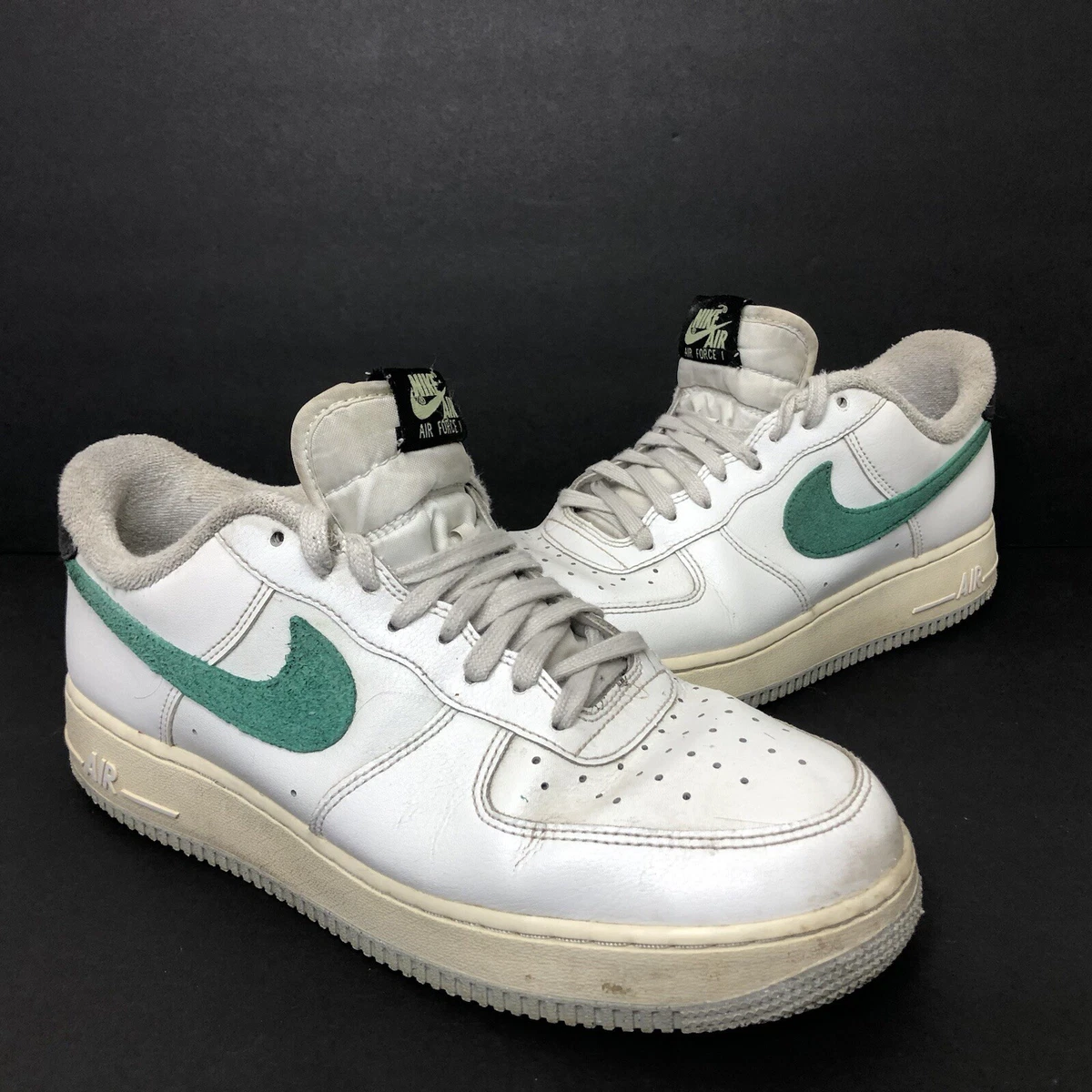 靴 NIKE AIR FORCE 1 LOW '07 White Malachite Nike Air Force 1 Low '07 White Malachite Swoosh Men's - DR8593-100
