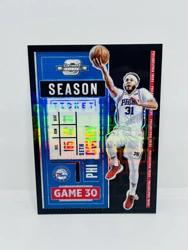 2020 Panini Optic Contenders SETH CURRY Black Pandora Case Hit SSP 76ers