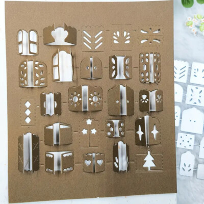 24 Stk Fenster Tür Stanzformen Stencil Cutting Dies Scrapbooking Stanzschablone